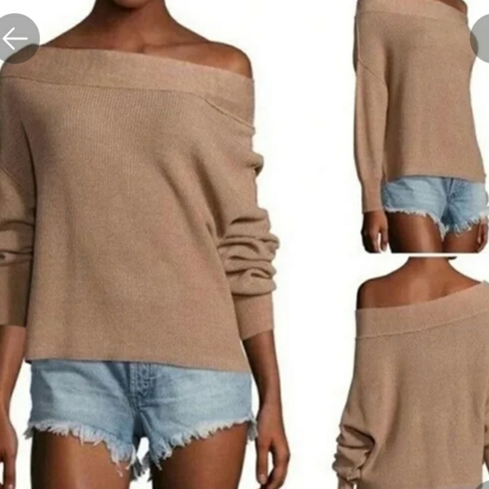 Free People Alana Off Shoulder Sweater